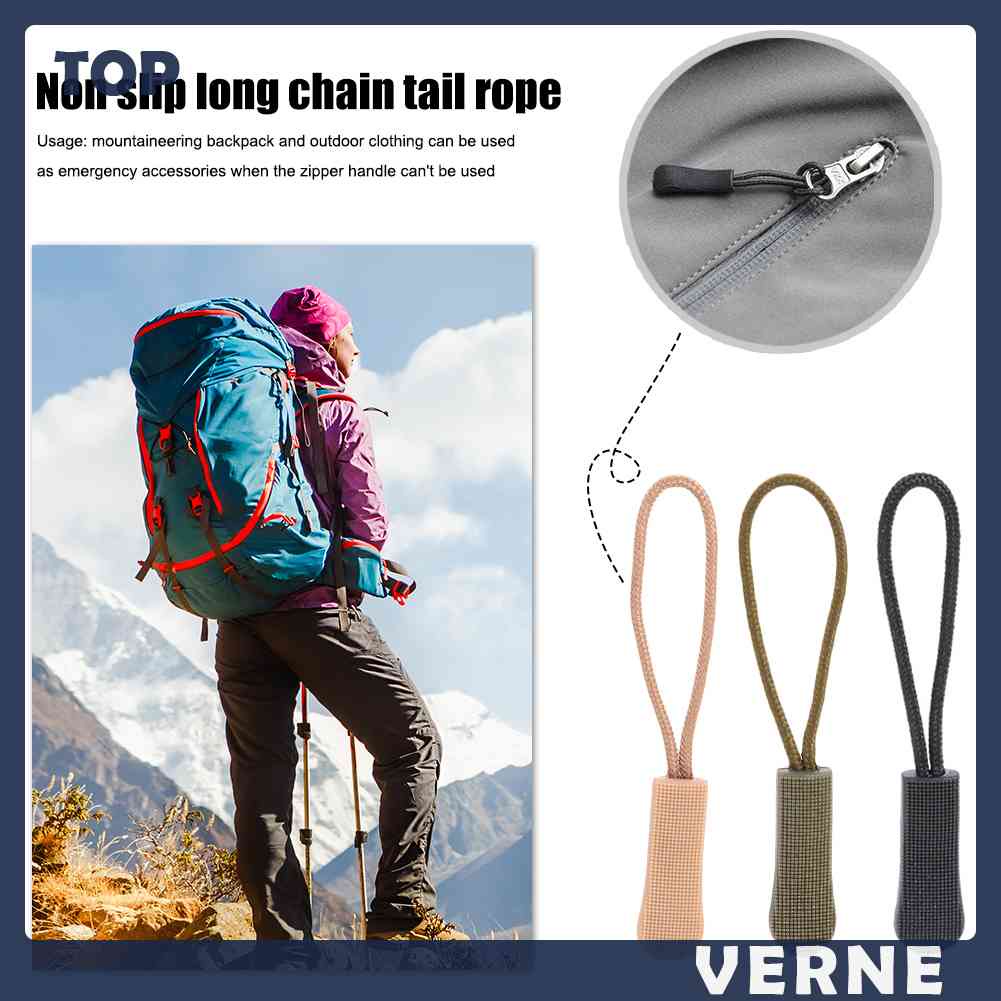 Set 10 Dây Khóa Kéo Chống Trượt Thay Thế Cho Balo