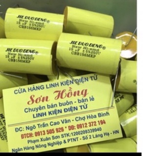 2 tụ phân tần loa 15uf 250v tròn