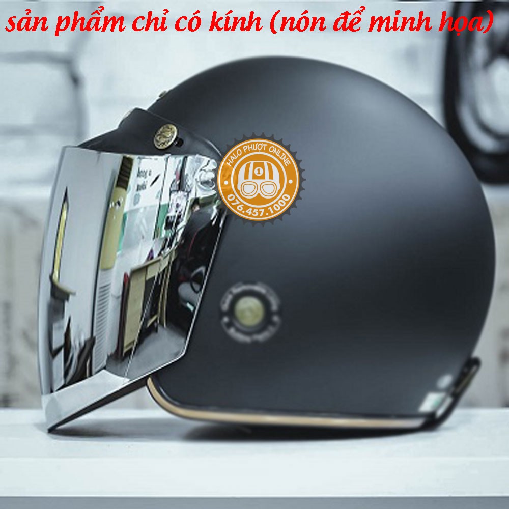 Kính Bulldog K7 chính hãng - gắn nón bảo hiểm 3/4