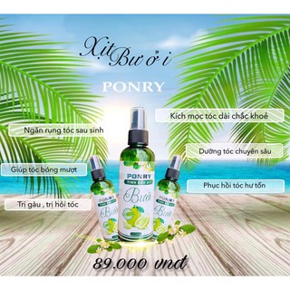 Xịt Bưởi Ponry Kích Mọc Tóc, Dài Và Dày Tóc
