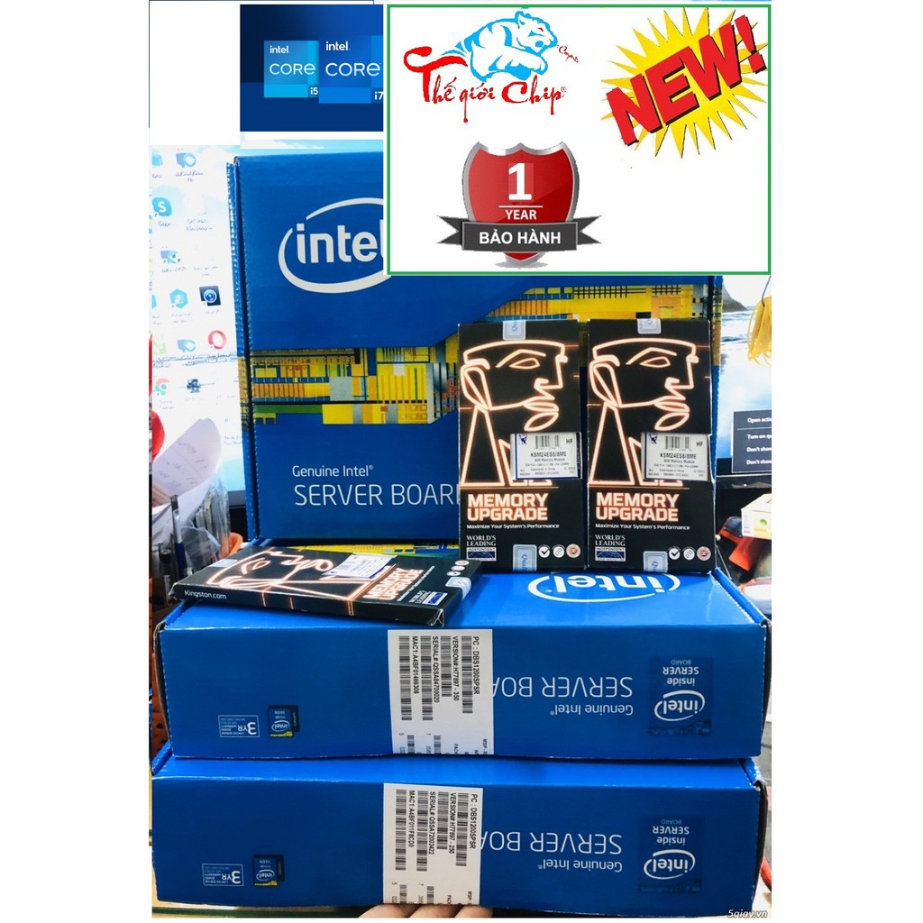 Bo Mạch Chủ (Mainboard) intel server S1200BTS-SK 1155 (CTY Box-1 Năm)