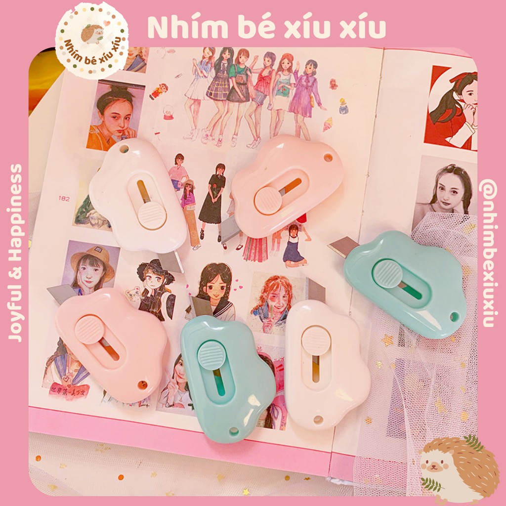 Dao rọc giấy hình đám mây mini siêu xinh nhimbexiuxiu TN16