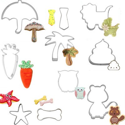 Khuôn cắt làm bánh quy tạo hình động vật hoạt hình bằng thép không gỉ