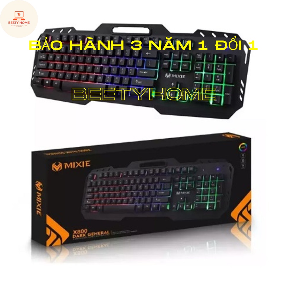 Bàn phím máy tính có dây MIXIE X800 siêu bền chất lượng cao bảo hành chính hãng 3 năm