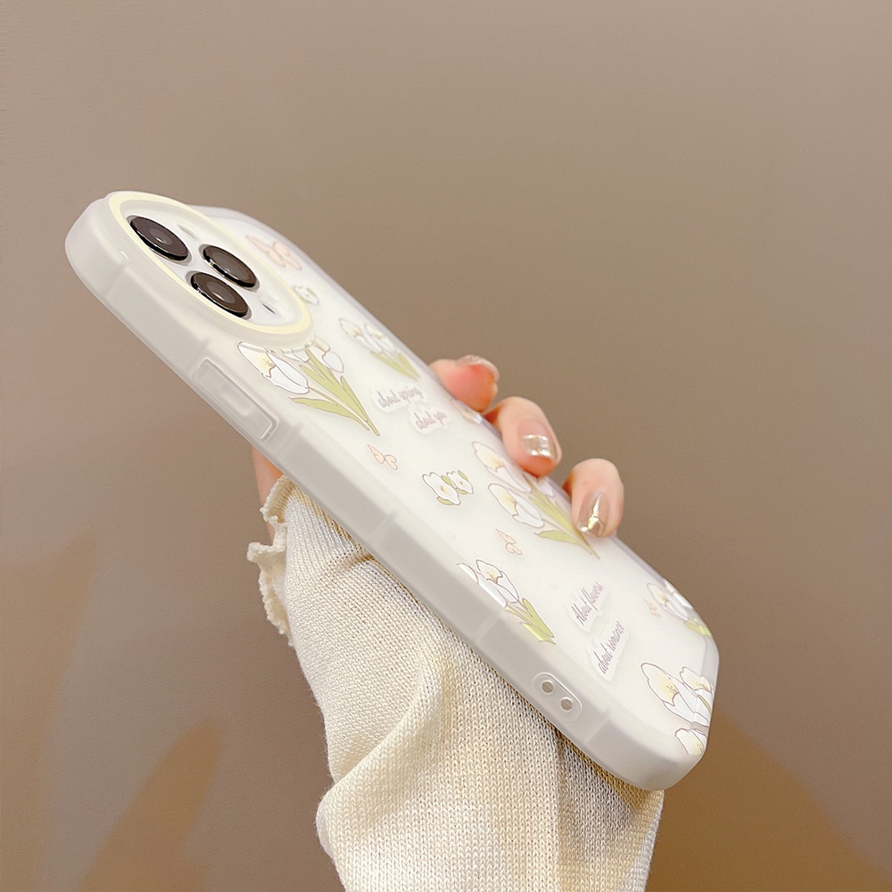 Ốp Điện Thoại TPU Mềm Chống Sốc Họa Tiết Hoa Dễ Thương Cho iPhone 11 12 13 Pro max mini XS max xr 7 8 se2020 plus