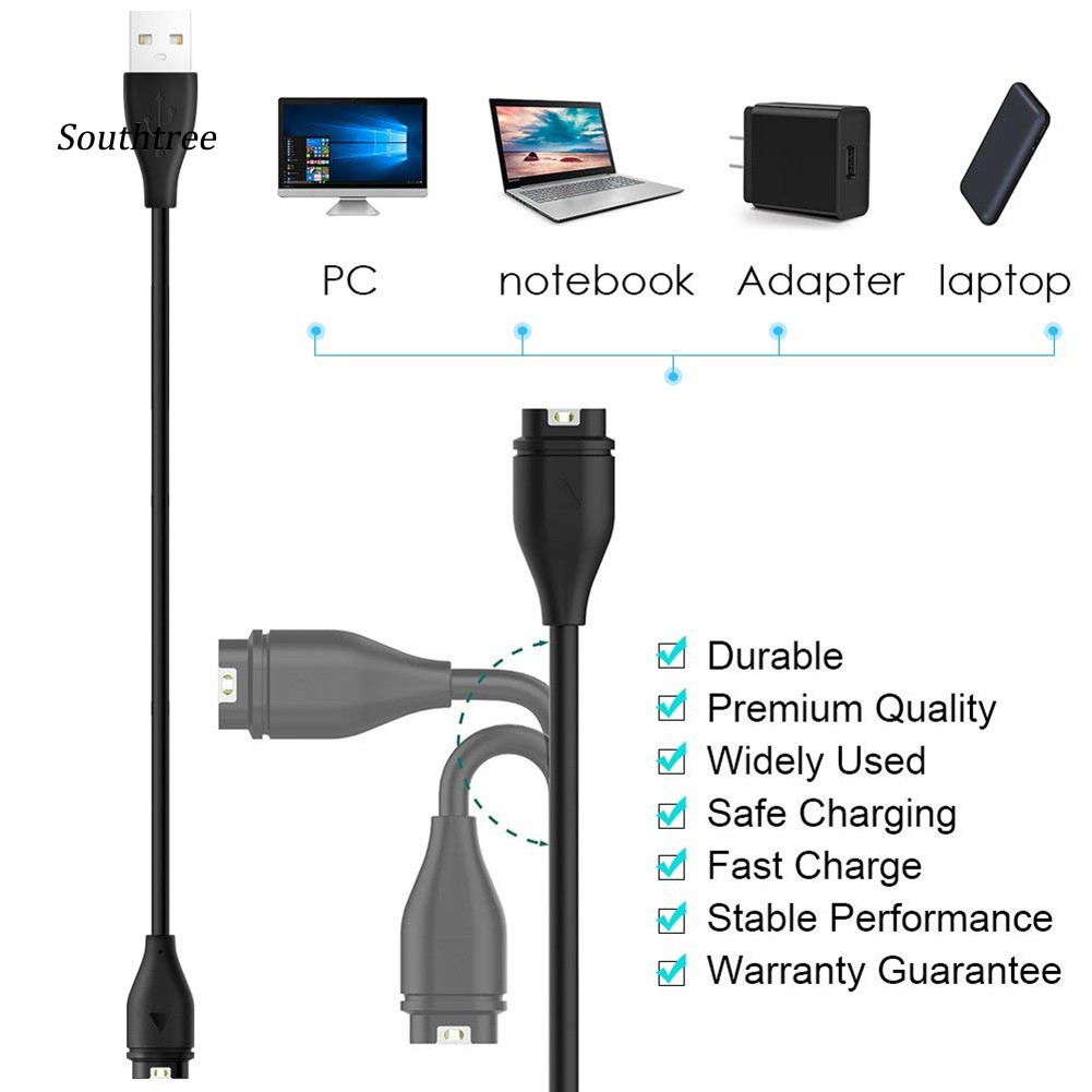 2 Dây Cáp Sạc Nhanh Cho Đồng Hồ Thông Minh Garmin Fenix 6 6s 6x Vivoactive 3