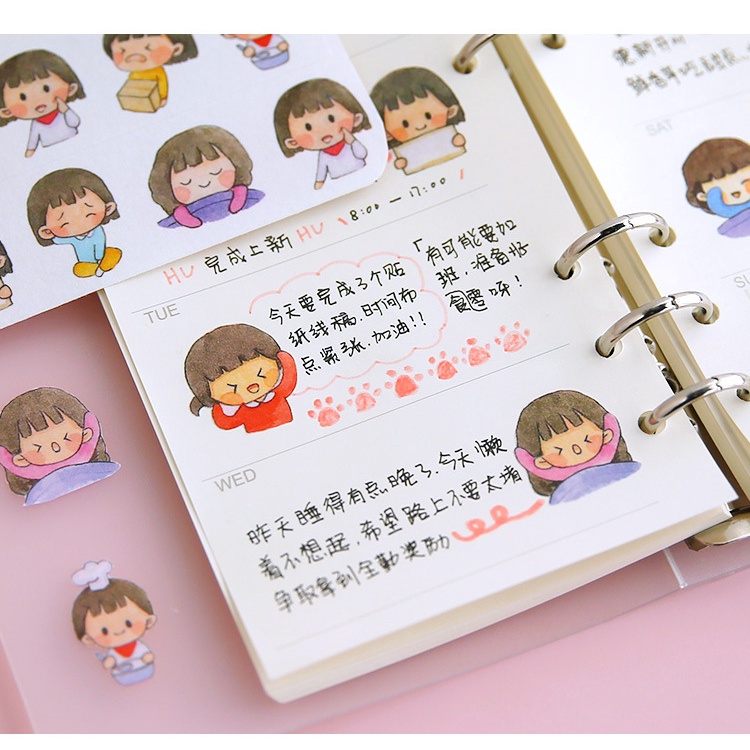 Miếng Dán Trang Trí Sổ Tay Dễ Thương DIY