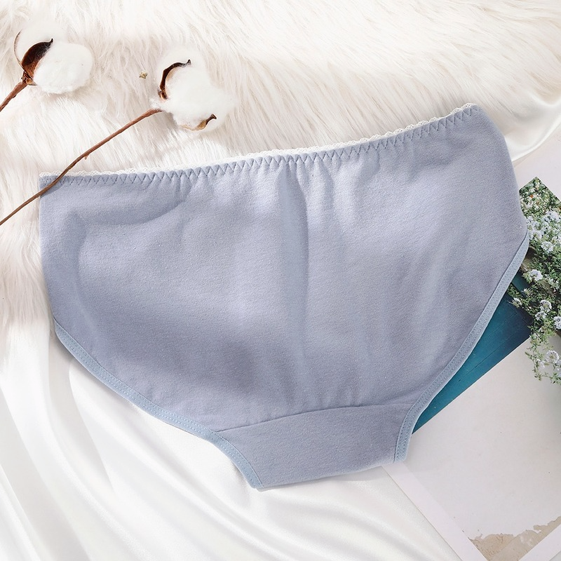 Quần lót Levao lưng vừa chất liệu cotton in họa tiết dễ thương cho nữ