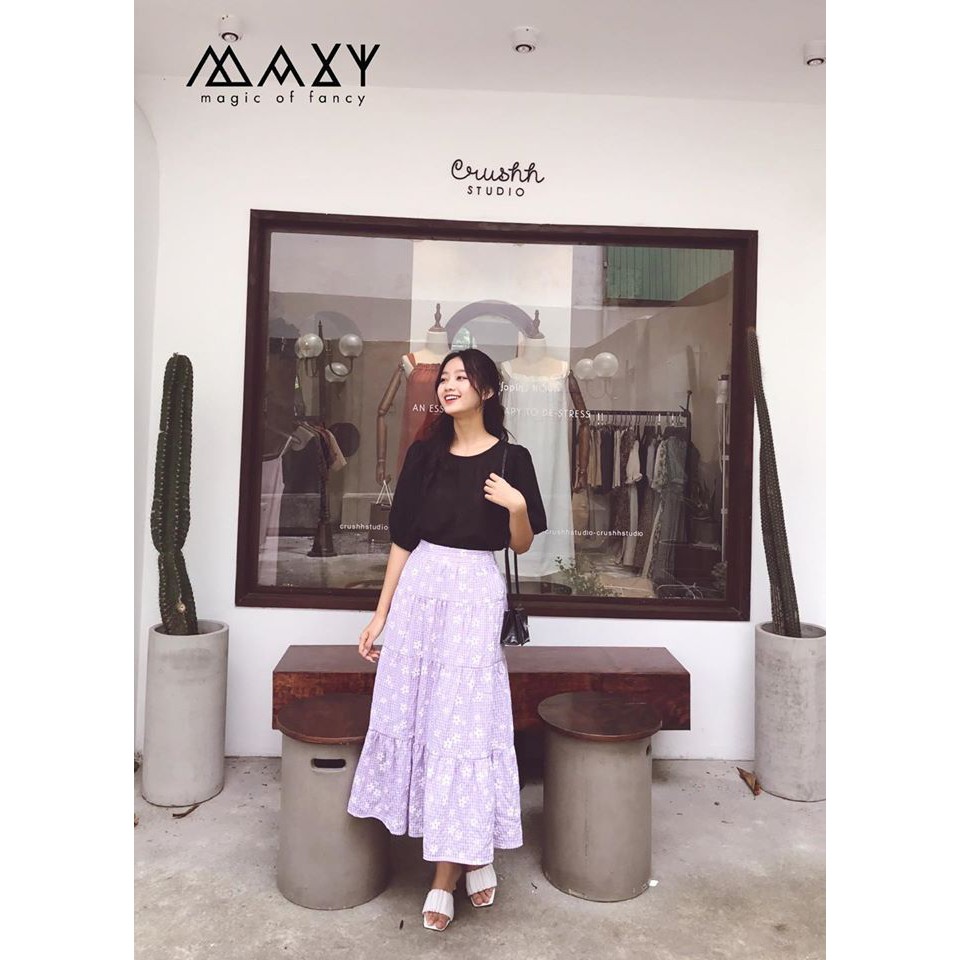 Chân váy dáng dài xoè tầng ruffer skirt Maxy Workshop | BigBuy360 - bigbuy360.vn