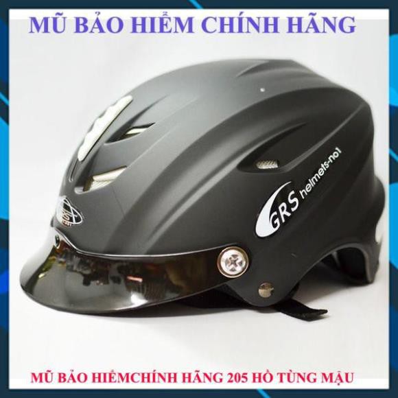 [Chính hãng] Mũ bảo hiểm nửa đầu grs a760 trơn thông gió lớn