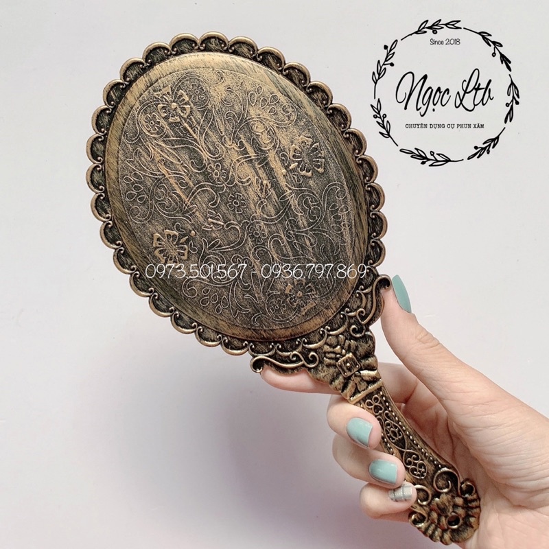 Gương Princess cầm tay không gập