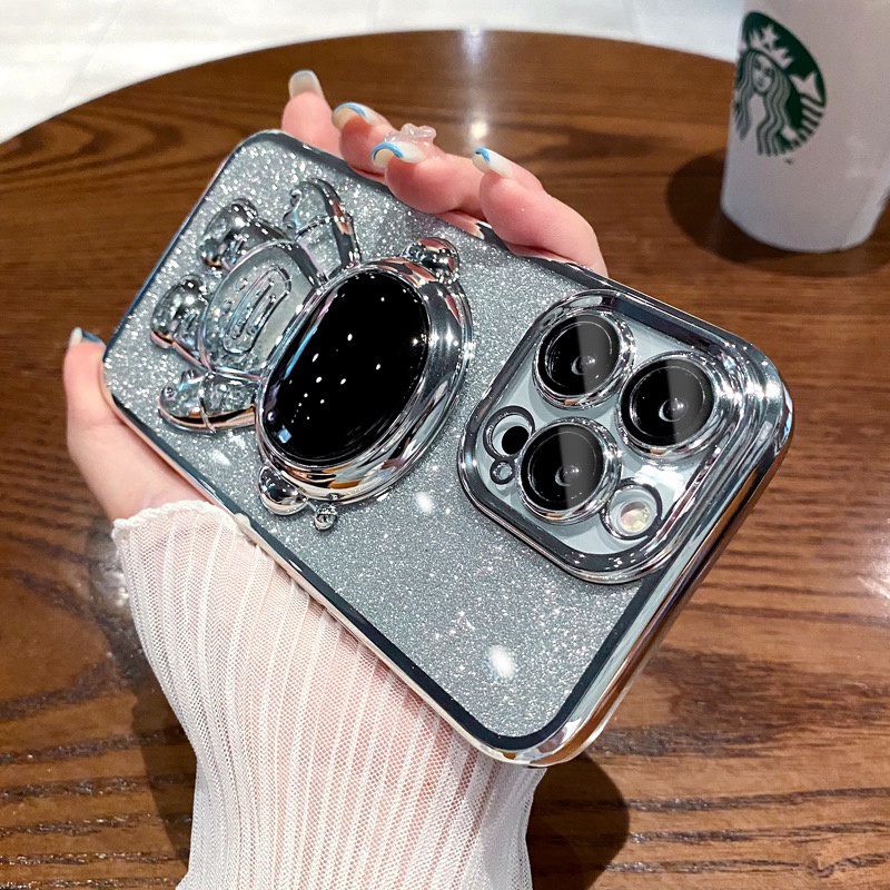 Ốp Điện Thoại iPhone 14 13 12 Pro max case ốp lưng điện thoại i phone 14 promax Mềm Chống Sốc Có Giá Đỡ Bảo Vệ camera Màu Tím Sáng Tạo Cho ip 14 12 13 11 pro max