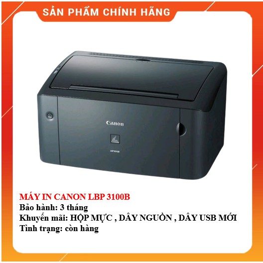 MÁY IN CANON LBP 3100B LBP3100 3100 - KÈM HỘP MỰC , DÂY NGUỒN , DÂY USB MỚI - AALO.VN