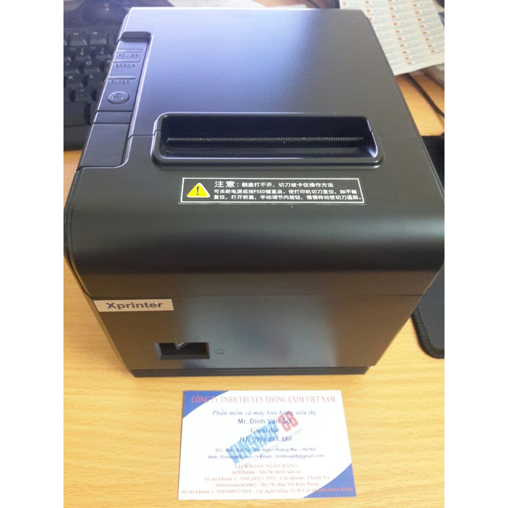 Máy in hóa đơn Xprinter Q200U + tặng 5 cuộn giấy in hóa đơn k80