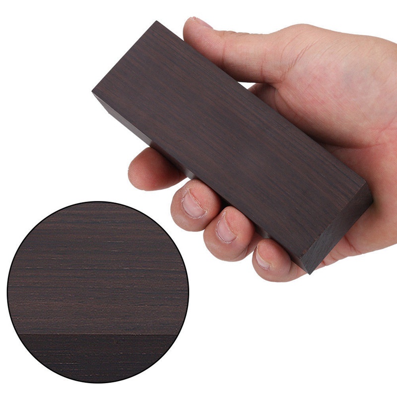 Khối Gỗ Mun Màu Đen Có Tay Cầm Dùng Làm Đồ Thủ Công DIY