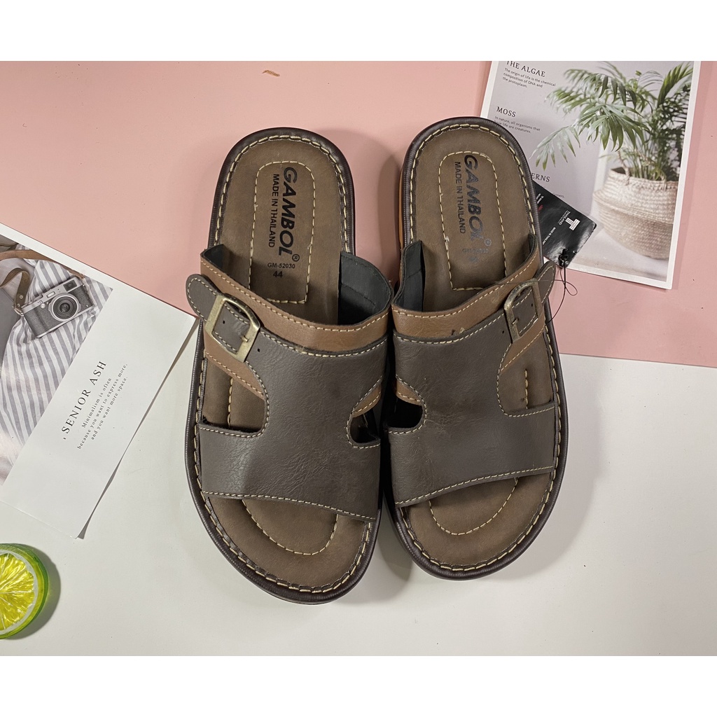 Dép da nam Thái Lan Gambol BỀN ĐẸP
