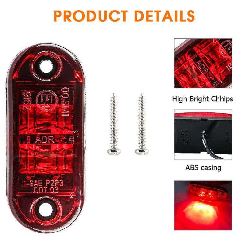 Đèn LED Tín Hiệu Siêu Sáng 12V 24V Gắn Đuôi Xe Tải