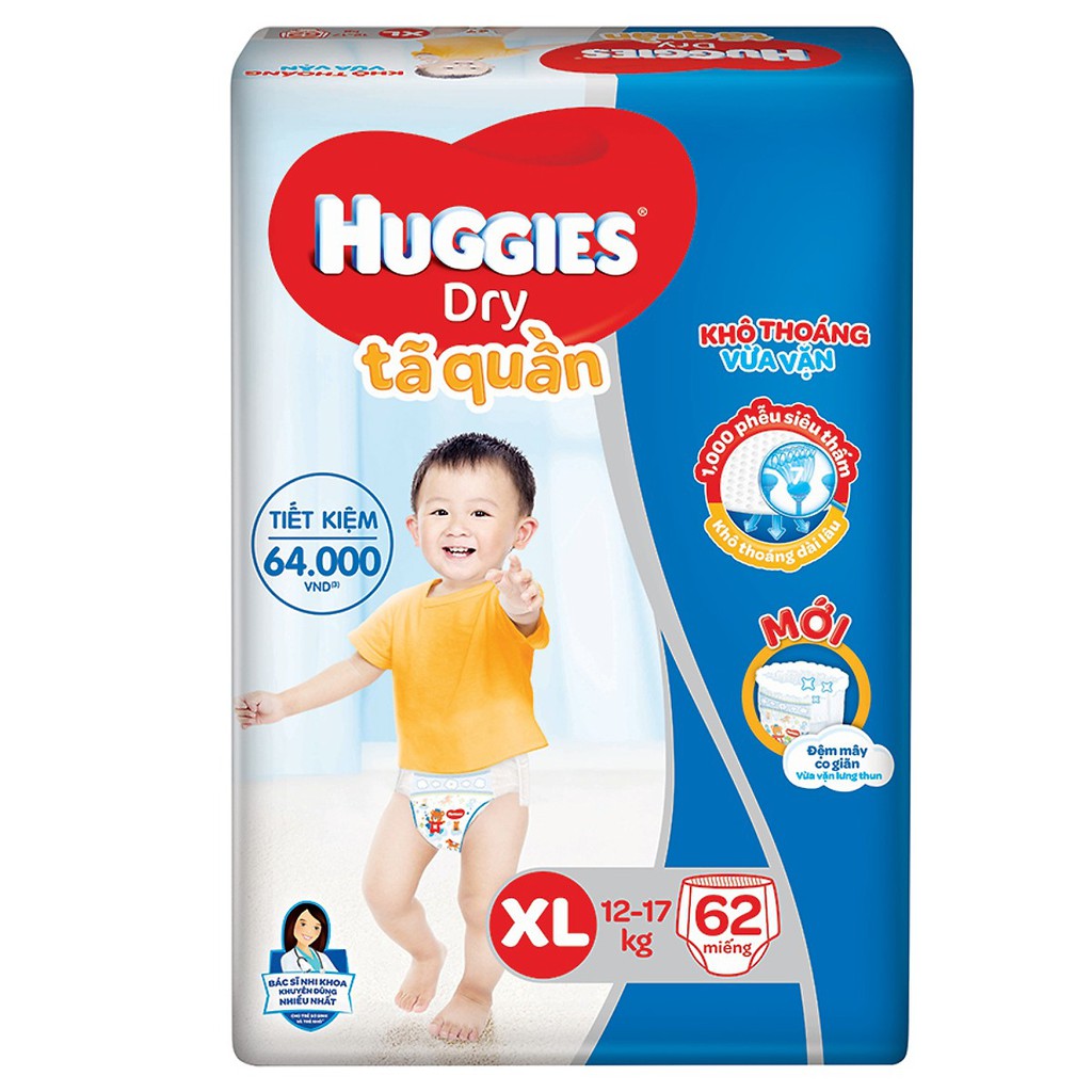 Tã Quần Huggies Super Jumbo Xl62