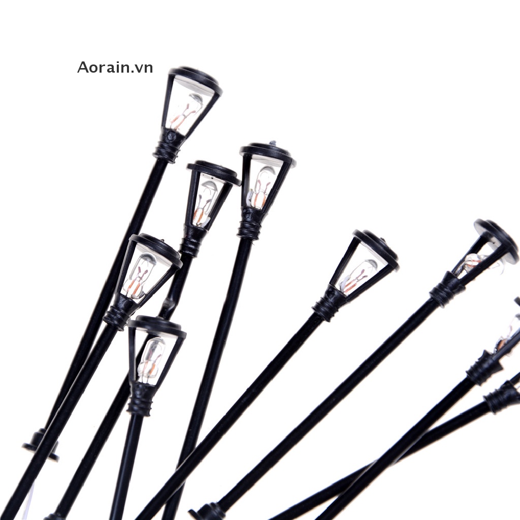 Bộ 10 Mô Hình Đèn Vườn Màu Đen Độc Đáo