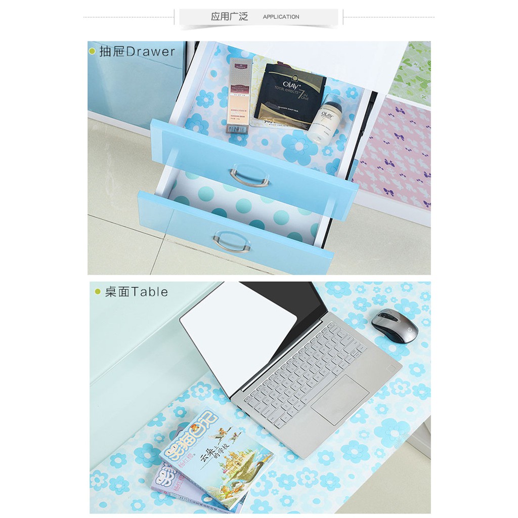 [Nhiều Mẫu] Cuộn Giấy Lót Ngăn tủ/ Bàn Chống Thấm Đa Dụng #C609