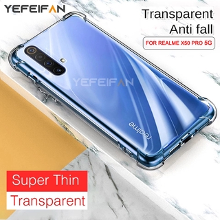 Ốp lưng Realme X50 Pro 5G Vỏ silicon túi khí cho Realme Narzo 20 X2 6 Pro XT X3 SuperZoom 5i 6i 5s Vỏ điện thoại chống sốc