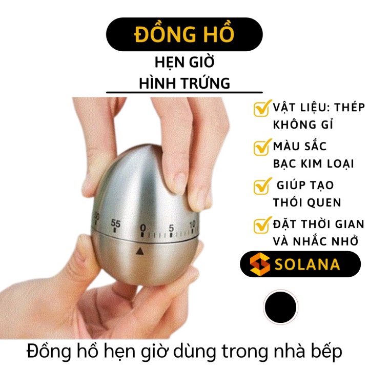 Đồng Hồ Hẹn Giờ - Đồng Hồ Hình Quả Trứng Hẹn Giờ Nấu Ăn, Làm Bài Tập 60 Phút 6797