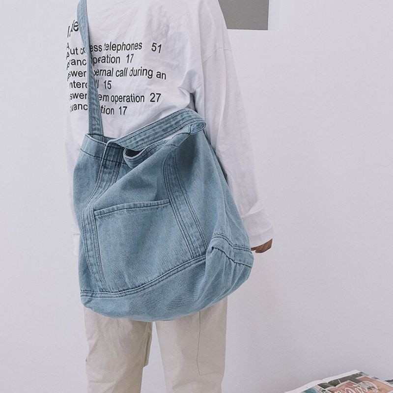 Túi xách Denim nữ cỡ lớn