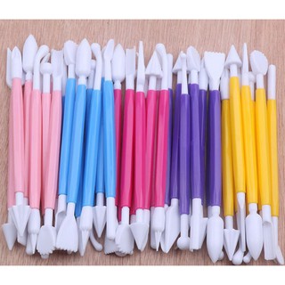 Dụng cụ 8 cây 16 nhựa  nặn tượng, làm hoa đất