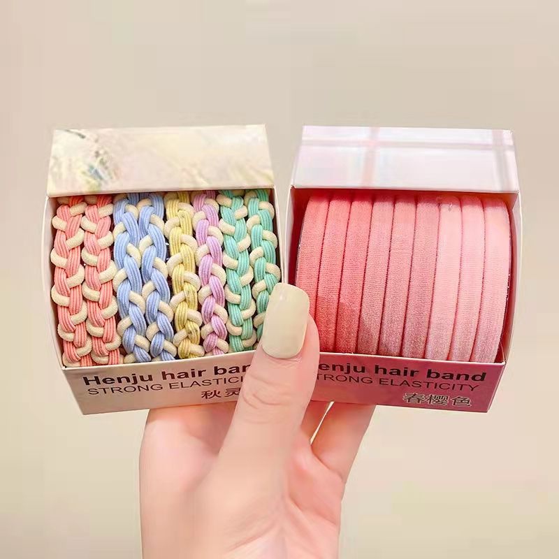 Dây Buộc Tóc Cao Su Co Giãn Màu Kẹo Ngọt Thời Trang Hàn Quốc 2022
