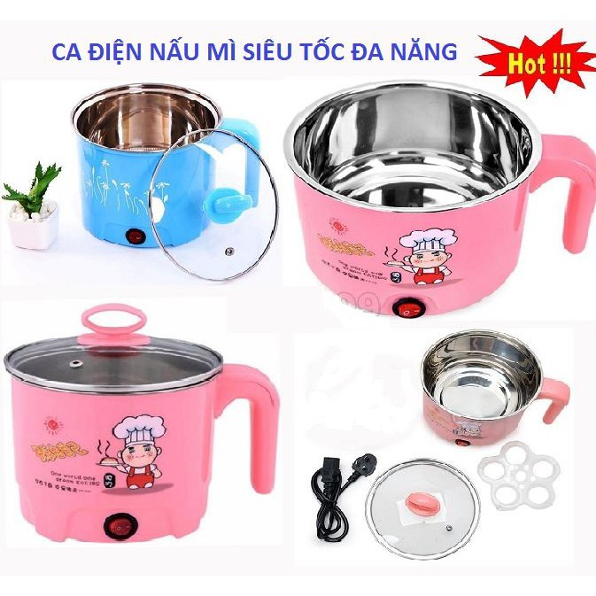 Ca Điện Nấu Mì Siêu Tốc Đa Năng 1,8L