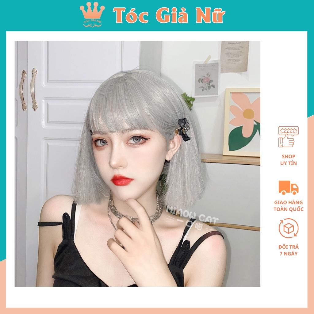 Tóc giả nữ cả đầu 🦊FREESHIP🦊 Tóc giả nguyên đầu vic bạch kim, Dl116