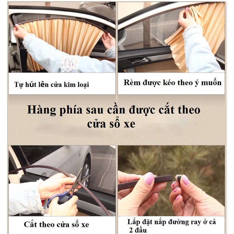 Rèm che nắng ô tô cao cấp, chắn nắng ô tô thông minh, rèm che nắng ô tô nam châm tiện lợi chống tia UV