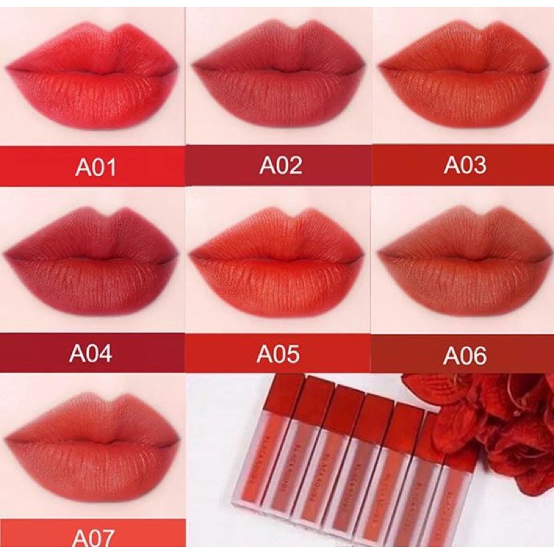 Son kem lì Black Rouge Air Fit velvet tint mịn môi hiệu ứng tự nhiên chính hãng có ảnh thật