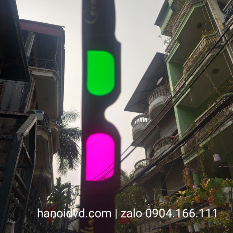 Kính xem phim 3D green-magenta giấy USA