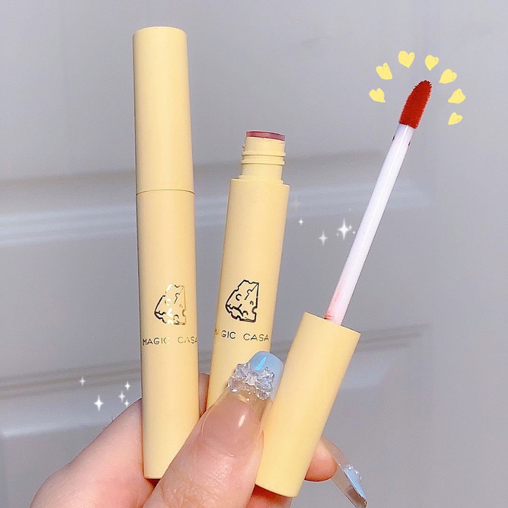 Set 5 Son Môi Màu Nhung Lì Hình Phô Mai Xinh Xắn