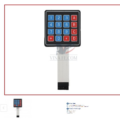 Bàn Phím Ma Trận Mềm 4x4 Keypad