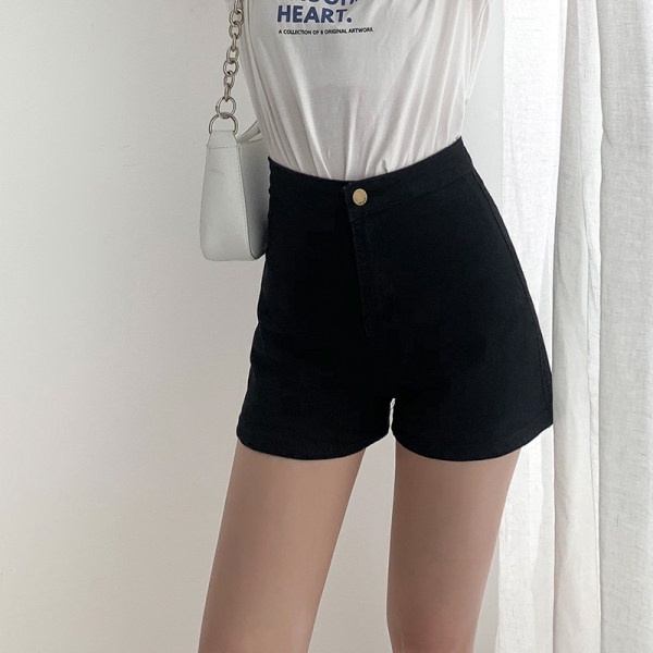 Quần short jean SUXI lưng cao thời trang cho nữ