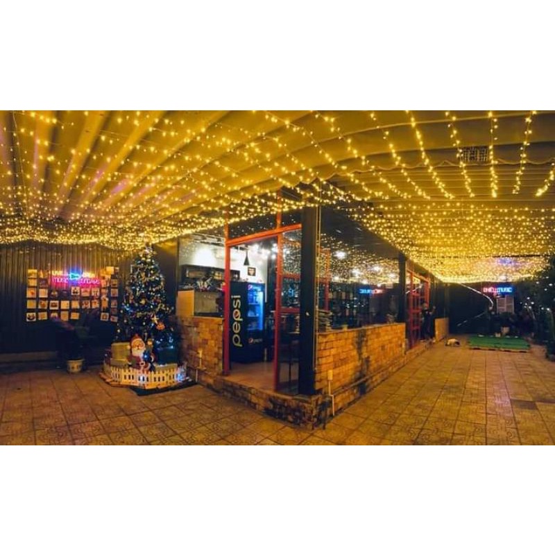 Dây đèn led trang trí 50 Mét, Đèn trang trí led kim cương cuốn dây cao cấp