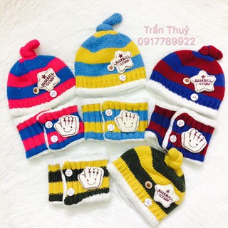 BỘ KHĂN VÀ MŨ LEN BÓNG CHÀY