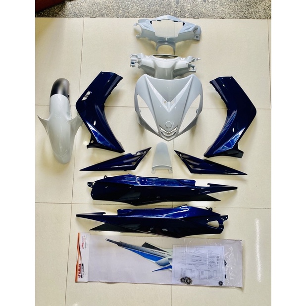 Áo LC V1 chính hãng malaysia Trắng/Xanh