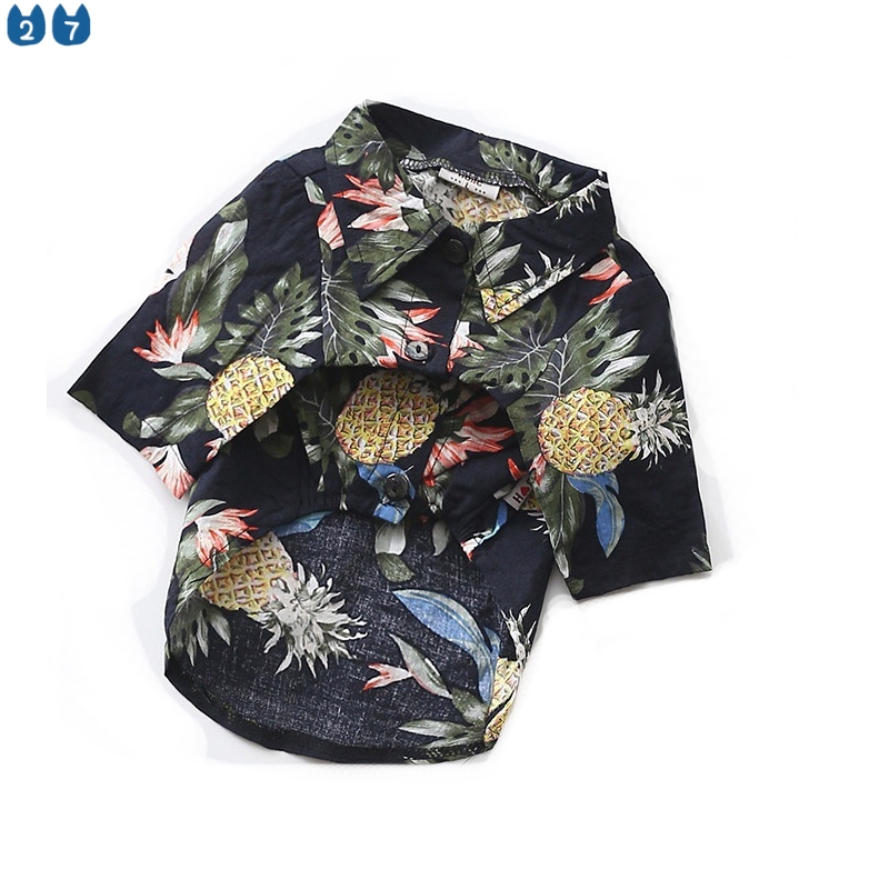 Áo thun in họa tiết Hawaii cho cún cưng 27