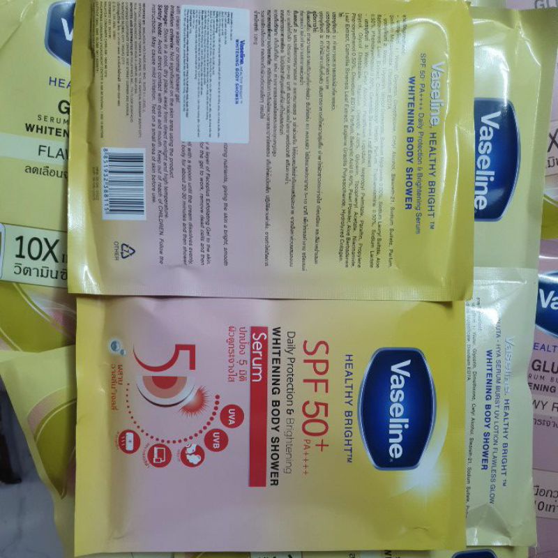 Kem tắm trắng da Vaseline Thái Lan whitening body shower 120gr