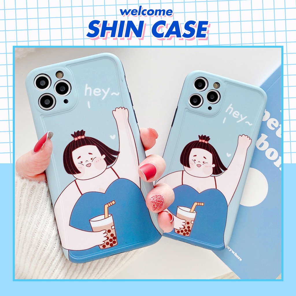 Ốp lưng iphone Bé mập IMD dày dặn viền nổi 5/5s/6/6plus/6s/6splus/7/7plus/8/8plus/x/xr/xs/11/12/pro/max/plus/promax | BigBuy360 - bigbuy360.vn