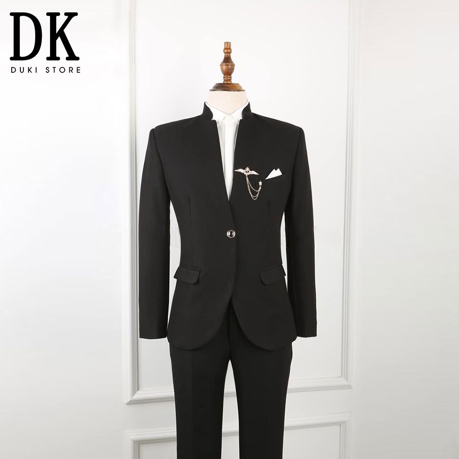 Bộ vest nam cổ tàu cực chất DKA0094 - DUKI STORE