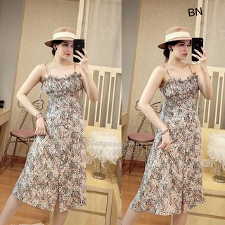 siêu phẩm Váy hoa nhí 2 dây chun ngực  hàng cao cấp  ( kèm ảnh thật )