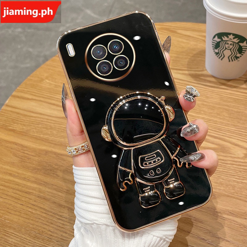Ốp Điện Thoại Mềm Mạ Điện Hình Phi Hành Gia 3D Có Giá Đỡ Cho Huawei Nova 8i