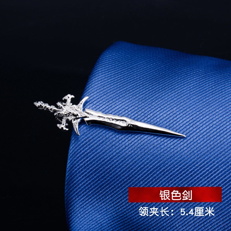 Kẹp Cà Vạt Kim Loại Màu Vàng / Bạc Đơn Giản Thời Trang Công Sở Phong Cách Hàn Quốc Cho Nam Và Nữ