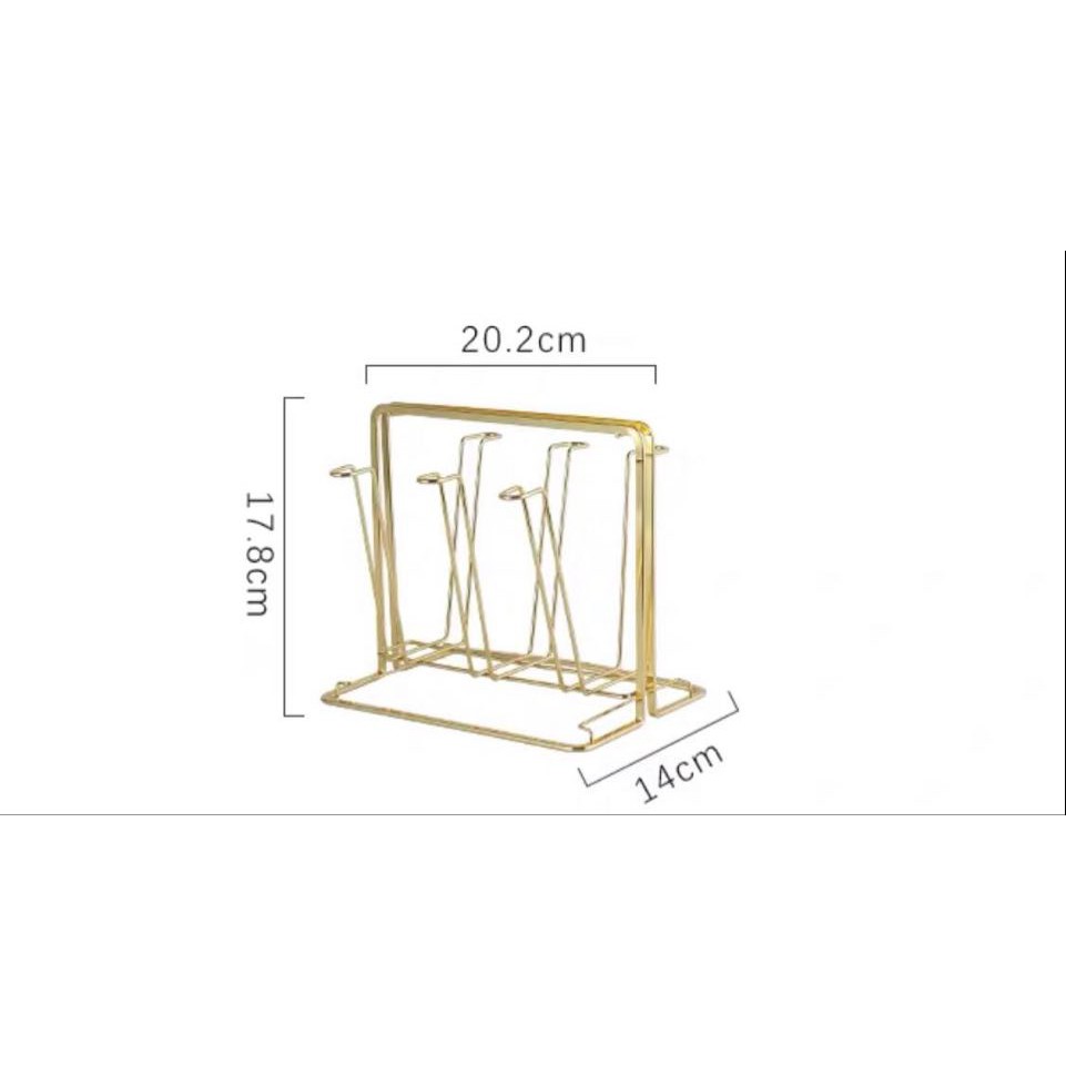 HOT Giá úp cốc, úp ly cao cấp kiểu dáng đa dạng - chất liệu inox mạ titan