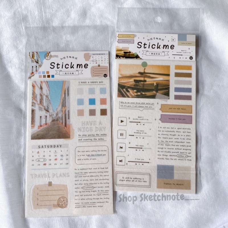 Sticker hình và chữ trang trí ST071