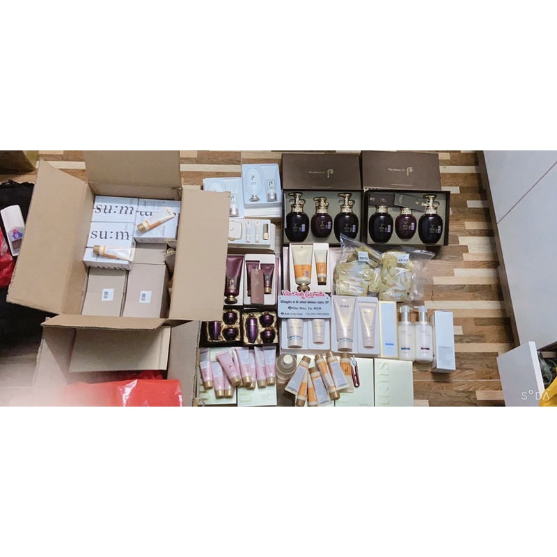 Set phấn phủ whoo đông y tặng kèm 3 món.